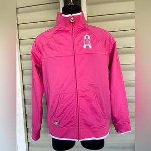 NFL Team Reebok Womens Indianapolis Colts Breast Cancer Jacket Sz M Pink
